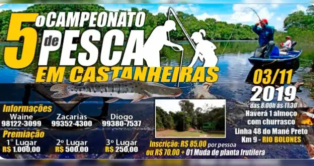 Inscrições abertas para o 5º Campeonato de Pesca em Castanheiras