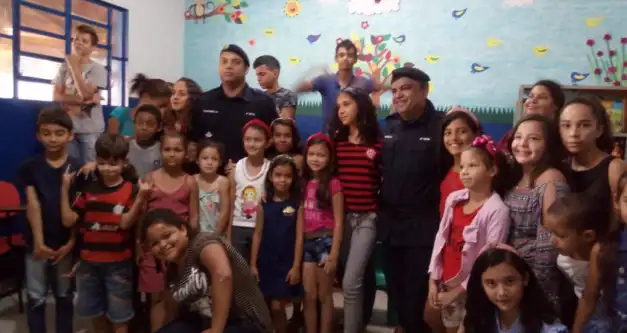 Crianças elegem a atividade Policial Militar como profissão que almejam pro futuro, em São Felipe