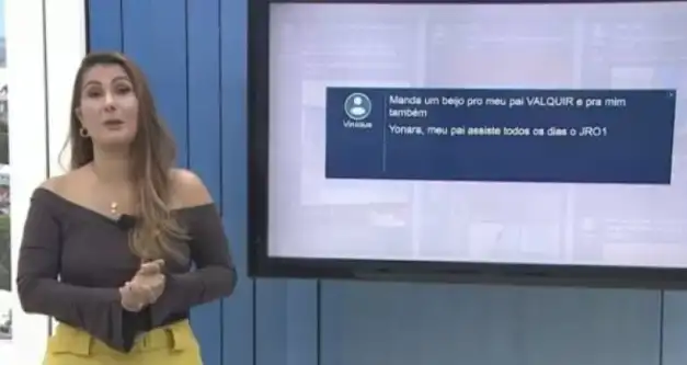 ASSISTA: apresentadora da Rede Globo em Rondônia erra ao vivo e ri: “abraço para seu p”; vídeo viralizou no Brasil