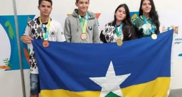 Rondônia conquista quatro medalhas na modalidade xadrez durante os Jogos Escolares Brasileiros 2022