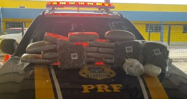 PRF prende traficante com 17 kg de skunk em Ji-Paraná