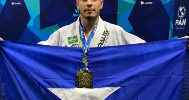 Atleta de Rondônia incentivado pelo “Pró-Atleta” conquista o ouro no PAN 2024 de Jiu-Jitsu