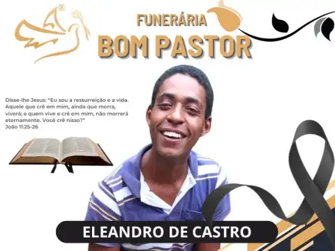 Nota de pesar pelo falecimento de Eleandro de Castro