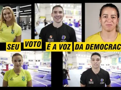 Atletas olímpicos participam de campanha da Justiça Eleitoral para estimular o voto jovem