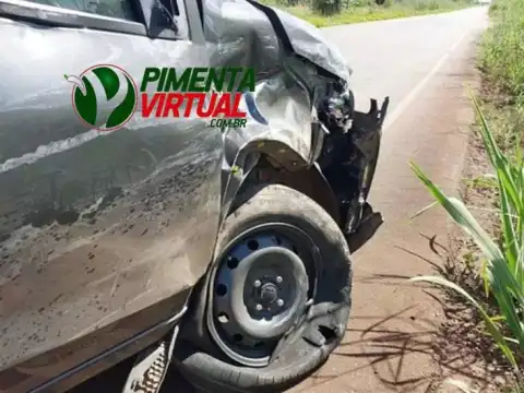 Polícia Militar é acionada após colisão entre veículos na RO-010 em Pimenta Bueno
