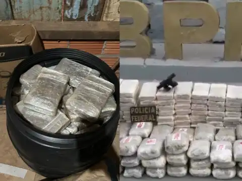 FLAGRANTE: PF e PM prendem homem com 200 quilos de droga em galões de combustível