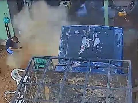 VÍDEO: Pneu de caminhão explode em Cabixi e coloca vidas em risco