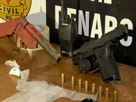 Denarc prende ex-presidiário com armas e drogas em Porto Velho