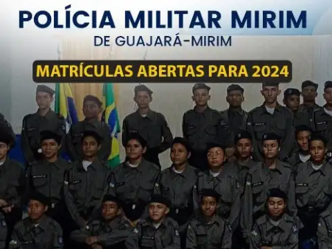 Programa da Polícia Militar Mirim em Guajará-Mirim, RO, abre suas inscrições nesta segunda