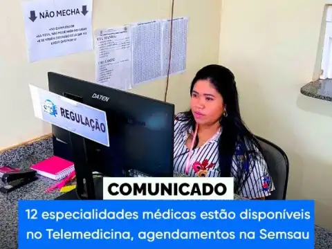 TELEMEDICINA: Prefeitura de Guajará-Mirim-RO, informa que os atendimentos médicos especializados estão sendo agendados na regulação.