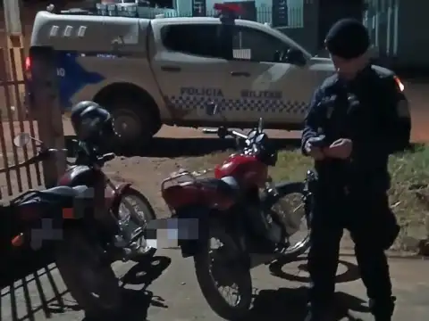 Menores são flagrados em direção perigosa e têm motos apreendidas em Santa Luzia D'Oeste