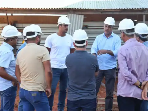 Ismael Crispin visita canteiro de obras do IFRO de São Miguel do Guaporé