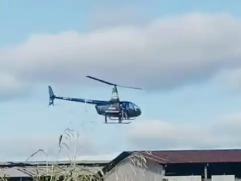 BUSCAS: PM com helicóptero monta cerco para tentar localizar ladrões com moto roubada