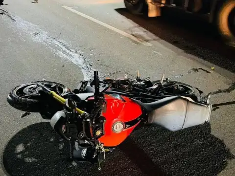 VÍDEO: Motociclista derrapa por mais de 100 metros na BR 364 após colisão em Vilhena